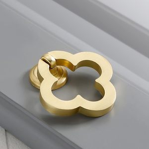 Antik Messing Anhänger Griff <span class=keywords><strong>Ring</strong></span> ziehen <span class=keywords><strong>Gold</strong></span> Schrank Griffe Kleider schrank Küchen schrank zieht Schublade Knöpfe Küchen schrank Griff - Product Image 2