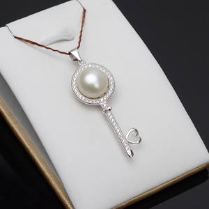 Pendentif en argent Han S925, pendentif en forme de cœur pour femme, bricolage, perle, plateau vide pour bijoux, accessoires 10-14, 616 - Product Image 3