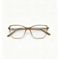 Montures de lunettes carrées fines, style professionnel, plusieurs couleurs