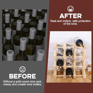 Étagère à épices modulaire en bois massif empilable pour 12 bouteilles, écologique, à assembler soi-même, pour les armoires de cuisine - Product Image 5