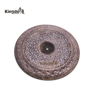 Cymbales chinoises Kingdo B20 Golden High Grade 16 pouces, instrument de percussion professionnel et accessoires de batterie - Product Image 2