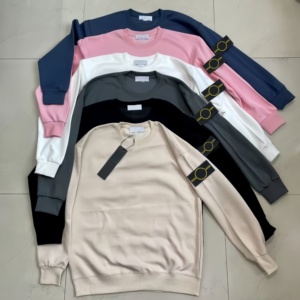 Pull tricoté décontracté de luxe 2026 en 100 % coton Stone Fit Island Warmth pour l'automne-hiver - Product Image 4