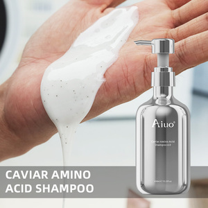 Shampoo réparateur au caviar biologique végétalien à marque privée, enrichi en acides aminés et anti-frisottis, sans silicone, pour cheveux abîmés - Product Image 1