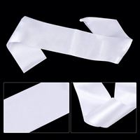 Écharpe de cérémonie en satin blanc vierge pour concours de beauté, occasions spéciales (Noël, anniversaires, remises de diplômes), cadeaux, personnalisable avec logo DIY