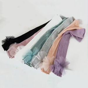 กางเกงเลกกิ้งผ้าคอตตอน<span class=keywords><strong>ล</strong></span>ายดอกไม้<span class=keywords><strong>ล</strong></span>ูกไม้ม้วนได้สำหรับเด็กผู้หญิง - Product Image 2