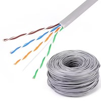 Cable Ethernet Cat5e UTP al por Mayor, 305m 1000ft, 4 Pares CCA, Cable de Red LAN de Alta Velocidad para Proyectos de Construcción