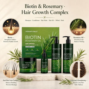 Shampoo Naturale Vegano al Rosmarino e Biotina per Capelli, Prodotto per la Crescita dei Capelli, Set per Rinforzare i Follicoli Piliferi - Product Image 3