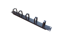 Gestionnaire de câbles horizontal 1U à 5 anneaux en D pour montage en rack, organisateur de câbles réseau 19 pouces pour centre de données et rack de serveur