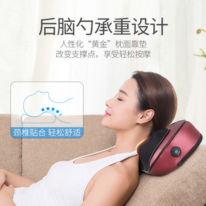หมอนนวดคอ Jare พร้อมระบบทำความร้อนและการนวด สำหรับใช้ในบ้านและในรถยนต์ - Product Image 3