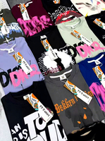 T-shirt vintage pour homme à manches courtes avec imprimé portrait, col rond oversize, style hip-hop urbain pour jeunes, idéal pour le quotidien, les concerts et le skate