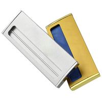 Personnalisé mode bricolage noir découpé plaqué or en forme de dôme fenêtre vierge broche pliante magnétique acrylique nom badge pour les serveurs