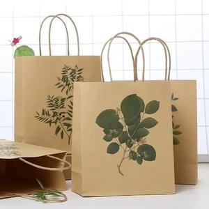 Sacs en papier classiques de luxe personnalisés en gros, avec poignées, pour cadeaux, transport, emballage, avec logo - Product Image 2
