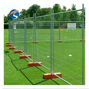 Temporary fence mobile event construction australia temporary fencing with base