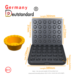 Allemagne Deutstandard Machine à NP-811 ronde 47/29mm 30 trous Presse à tarte aux oeufs <span class=keywords><strong>Mini</strong></span> Tarte à gâteaux Presse à tarte - Product Image 5