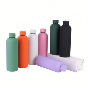 Gourde sportive en acier inoxydable à double paroi 500 ml/750 ml, qualité alimentaire sans BPA, bouteille d'eau à petite ouverture en acier 304 - Product Image 2