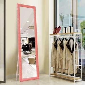 Lida Wood <b>Framed</b> Full Length Floor Mirror European Style Traditional Design Home Use HQ2411 - Product Image 5