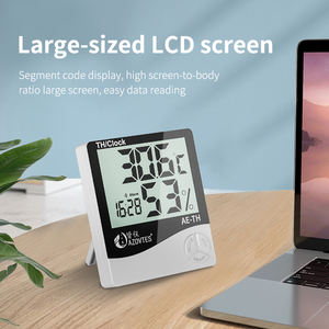 Termômetro e Higrômetro Digital com Grande Display LCD para Medição de Temperatura e Umidade Interna/Externa - Product Image 3
