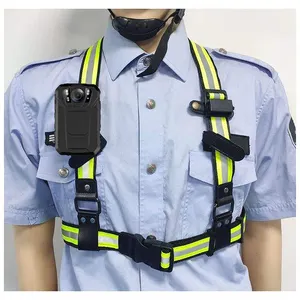 เสื้อกั๊กทำงานเพื่อความปลอดภัย,เข็มขัดคาดลำตัวถอดออกได้อุปกรณ์เสริมสำหรับกล้องบังคับใช้กฎหมายสายคล้องไหล่คู่