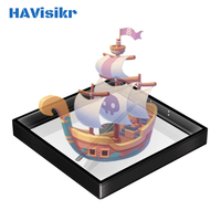 Ventilateur projecteur holographique 3D pleine taille 65 cm, lecteur multimédia compact à LED, appareil visuel pour la vente au détail