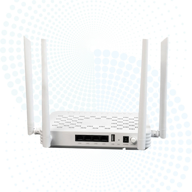 Dual Band WIFI5 4GE+1USB+4 Port ONU AC1200 GPON EPON FTTH 512MB RAM/256MB Flash INFICOMO X2004