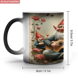 Frosted Black <b>Ceramic</b> Mug 11oz Sublimation Heat Activated <b>Cup</b> For Custom Design Printing - Product Image 1