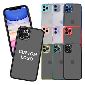 Coque de téléphone personnalisée givrée antichoc avec logo, finition mate et lisse pour <span class=keywords><strong>Apple</strong></span> iPhone 15 14 13 12 11 X 8 Pro Max Plus - Product Image 1