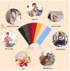 Multi-Color Stretchy Headbands Set, Soft Yoga Sweatbands for Women, Ideal for Vacation & Home <b>Styling</b> - Product Image 6