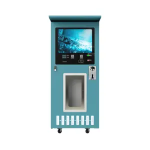 Máquina de venda automática de água potável pura totalmente automática por osmose reversa ao ar livre operada por moedas