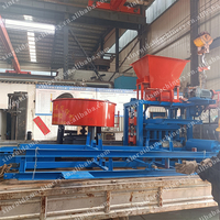Machine de fabrication de briques en béton de ciment semi automatique à grand profit pour les petites entreprises