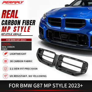Kit de conversion de calandre avant en fibre de carbone sèche noire brillante de style MP pour BMW M2 G87 2023+ de Perfiply Car <span class=keywords><strong>Auto</strong></span> Body Systems - Product Image 1