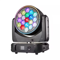 Grand ma2 sur pc fader wing 19x40W Zoom LED Wash beam light k15 bee eye par light pour dj disco party lights