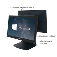LongFly 15.6 pouces Windows Touch Screen POS System Machine de point de vente facile à utiliser