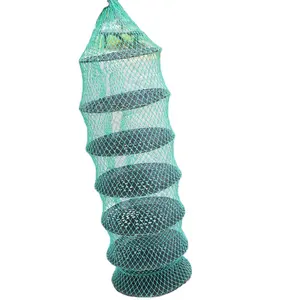 3 Layers Portable Fishing Net Fish Shrimp Mesh Cage Cast Net