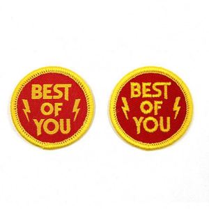 Hot Sale Custom Chenille Letters Patches Applique Colorful Embroidery Towel for Promotional & Business Gifts - Product Image 3