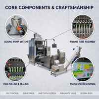Machine d'emballage entièrement automatique multi-colonnes pour sauces, moutarde et liquides, pour ligne de production