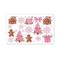 Pegatinas autoadhesivas brillantes de PVC para tarjetas de crédito y débito de Navidad, calcomanías con tira tipo Ic para tarjetas bancarias
