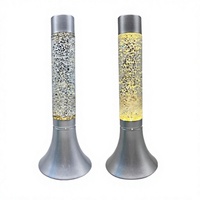 Lampe Horn Onion LAVA GLITTER en alliage d'aluminium et verre, lumière de nuit universelle, éclairage créatif pour la maison