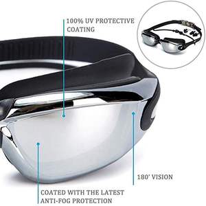 Anti lunettes de la haute définition de lunettes de bain de fuite pour les verres adultes adultes de natation - Product Image 5