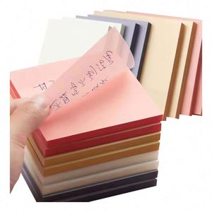 Bloc-notes transparent personnalisé en PET 3*3 pouces, autocollant, imperméable, notes adhésives, vente en gros - Product Image 1