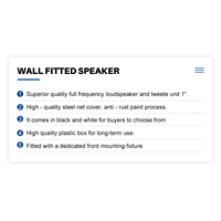 OBT-466 Enceinte intelligente de fête, amplificateur compact, haut-parleur actif, haut-parleur mural de milieu de gamme