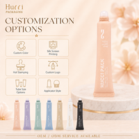 Tube souple rose vide personnalisé D19 de 10 ml pour emballage de crème pour les yeux, huile à lèvres, gloss, tubes souples pour emballage cosmétique