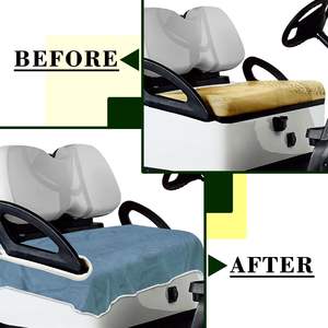 Fundas Personalizadas para Asientos de Carrito de Golf, Color Sólido, Manta para Asiento de Carrito de Golf, Mantiene los Asientos Limpios y Cómodos, Compatible con EZGO, Yamaha - Product Image 4