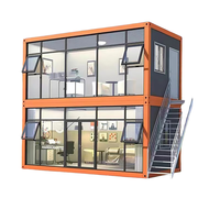 Projet de conception de villa de style européen à deux étages en acier léger de luxe Construction temporaire résidentielle de camping