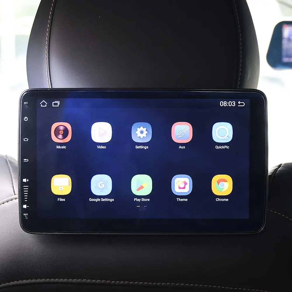 車の後部座席広告画面用のホットカーヘッドレストモニターAndroidタブレットホルダー車のタブレットAndroid