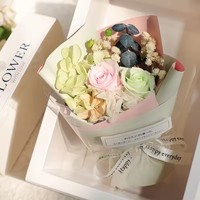 Bouquet de fleurs miniatures préservées en gros – Fleurs éternelles naturelles pour coffret cadeau, décoration de voiture, cadeau de mariage, fournitures pour fêtes