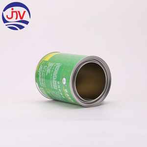Peinture époxy à base d'eau pour revêtement, bidon métallique rond de 1L, étanche, antirouille, non toxique, impression offset de logo personnalisée - Product Image 1