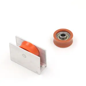 UAE Factory Wholesale Aluminium Orange Silver frame sliding Windwo fitting rollers sliding device wheel