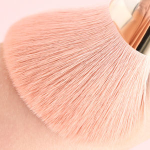 Set alat kuas rias warna-warni berlian kristal, 15 buah aplikasi mata wajah gagang berkilau berlian imitasi merah muda wanita - Product Image 2