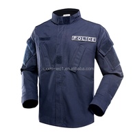 Uniforme personnalisé bleu marine camouflage tactique ACU tissu tissé respirant uniforme d'entraînement en plein air personnalisable en gros