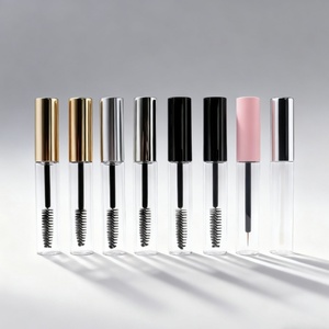 High Quality 10Ml Clear Black <b>Wand</b> Container of Empty Plastic Custom <b>Mascara</b> Tubes Packaging With Brush - Product Image 1